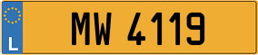 Truck License Plate